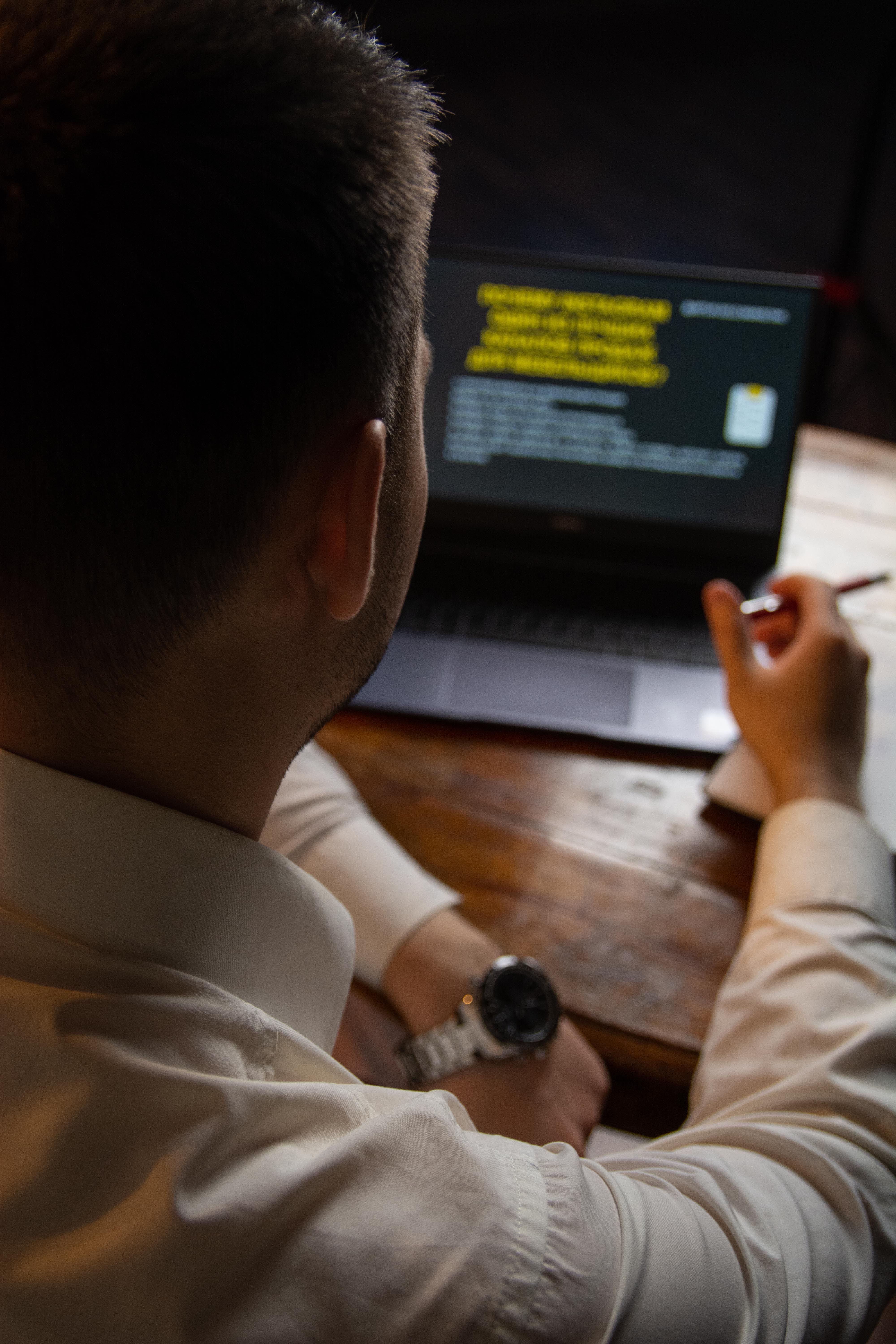 Developer working on secure infrastructure